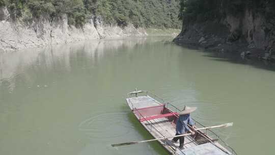 湖北恩施大峡谷河流湖泊自然人文风光