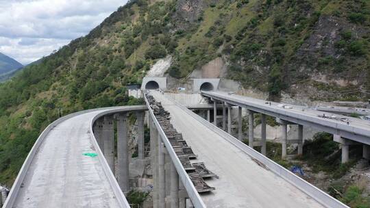 金沙江大桥高速路工程建筑修路建桥隧道