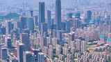 山东省济南市高新区大景全景航拍高楼大厦摩高清在线视频素材下载