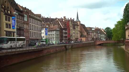 法国斯特拉斯堡风光视频素材模板下载