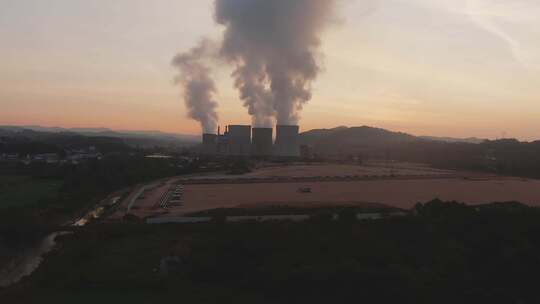 污染，烟囱，烟雾，工业区