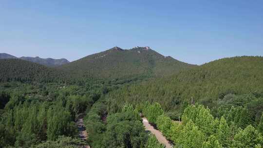 祖国大好河山山东青州云门山5A景区航拍