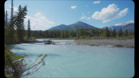 落基山脉，湖，加拿大，旅行