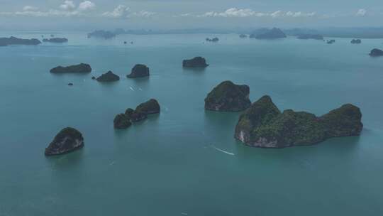 4K HDR泰国甲米海岛自然风光航拍