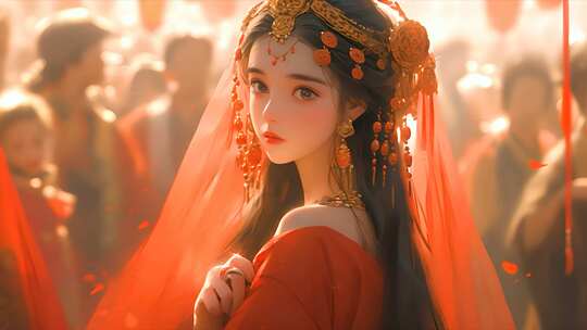 唯美二次元美女 卡通动漫形象 美丽女孩