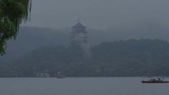 雨中杭州西湖