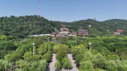 湖北鄂州西山古灵泉寺航拍