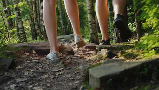 跋涉脚步励志追求孤勇者户外探险探索