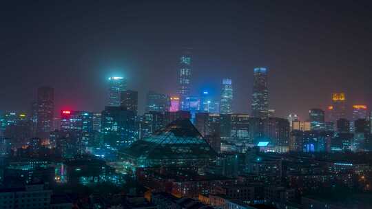 北京国贸BCD夜景北京芳草地夜景