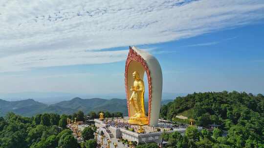 江西九江东林寺大佛雕塑金身