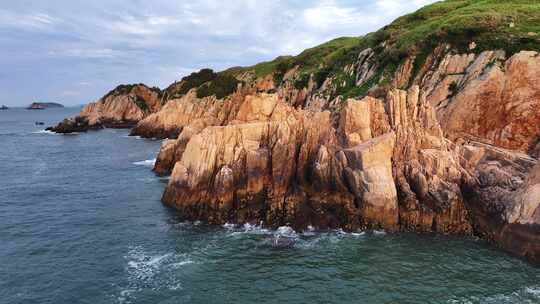 海岛礁石海浪航拍（宁德霞浦四礵列岛）3