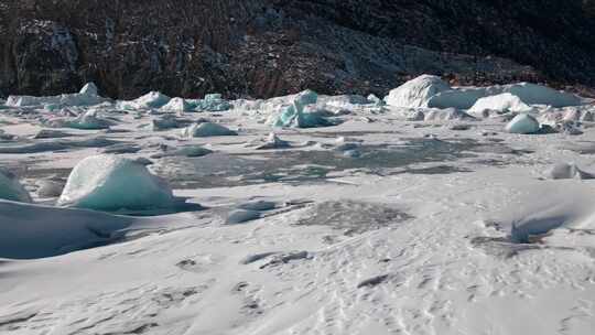 4k航拍世界三大冰川西藏来古冰川