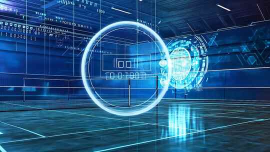 科技球场未来体育数据可视化虚拟现实增强现