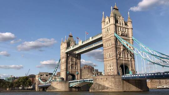 高清实拍伦敦塔桥视频素材模板下载