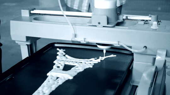 正在工作的3D打印机