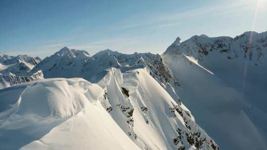 雪山航拍