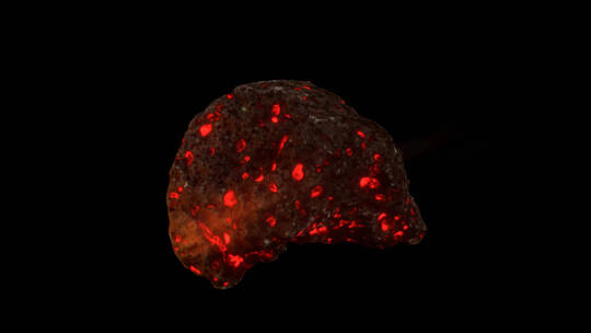 4k巨大的陨石穿过大气层视频特效 (3)视频素材模板下载