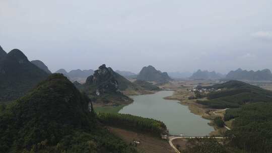 广西柳州塞隆妙景屯农村航拍