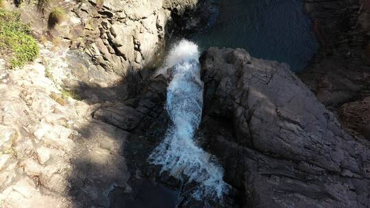 航拍浙江绍兴五泄景区