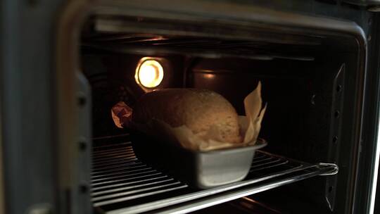 吐司烤箱制作视频素材模板下载