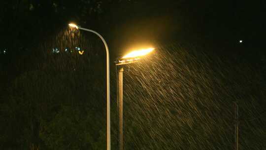 城市暴雨夜