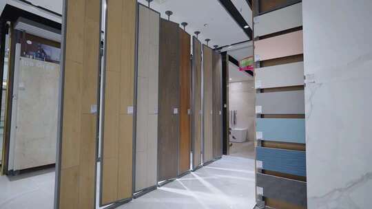 室内展示多种款式地板