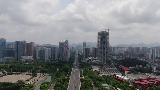 航拍柳州，柳州城市建设