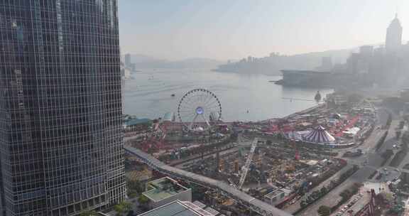 香港国际金融中心航拍