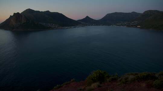 南非，悬崖洋湾，山，海