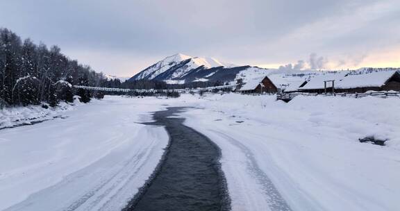 新疆旅游地-喀纳斯、禾木（冬季雪景）