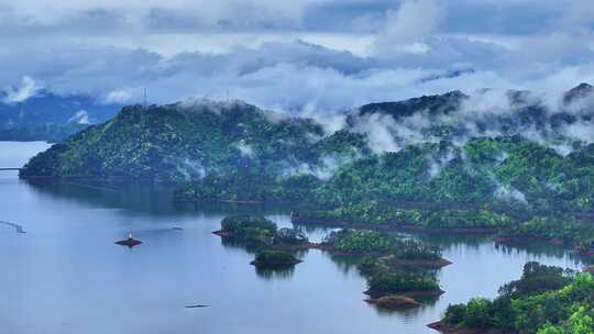 航拍千岛湖云海美景