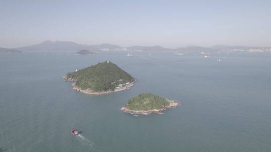 香港热带自然海岛大海森林小岛阳光风光