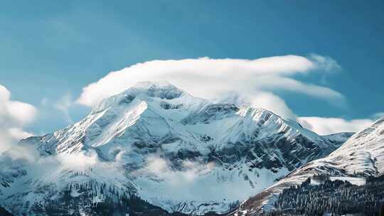 壮丽雪山风景