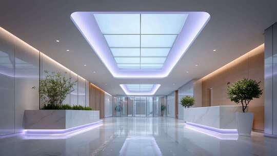 现代办公楼大堂设计彰显企业形象
