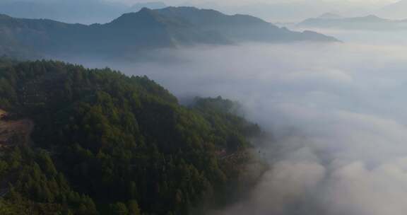 江南高山云海云雾丽水晨曦风光