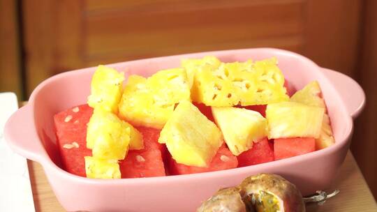 水果菠萝果肉菠萝块