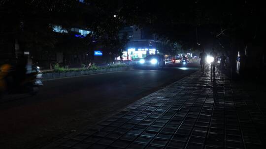 印度街道夜景