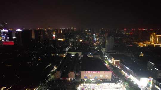 河北邯郸城市夜景灯光交通航拍 (36)