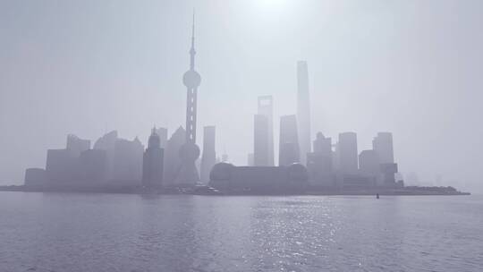上海清晨延时摄影