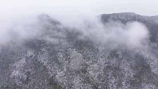 雾凇 雪 山