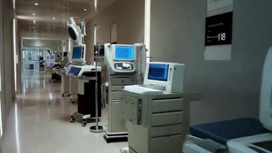 医院走廊医疗设备场景