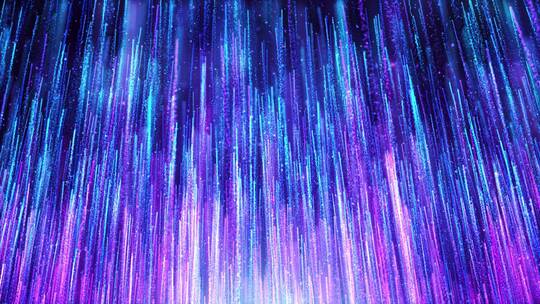 蓝紫色梦幻粒子光线条纹舞台演出背景视频