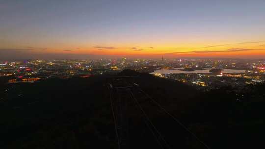 南京紫金山日转夜延时摄影