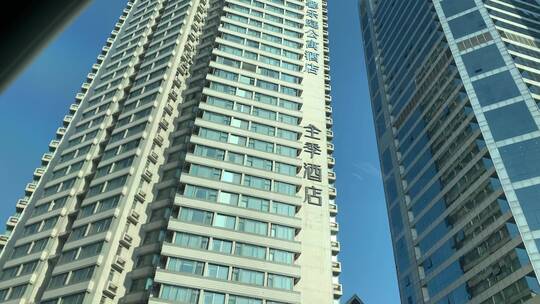 上海延安高架城市建筑
