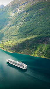 挪威Geirangerfjord旅游轮渡