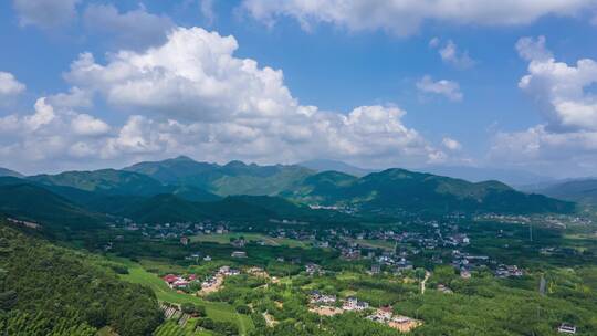 大径山乡村国家公园航拍延时风景