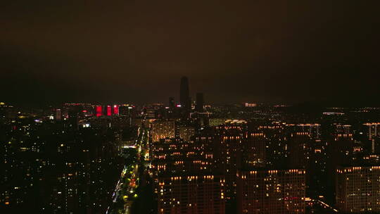 台州椒江城市夜景延时航拍视频素材模板下载
