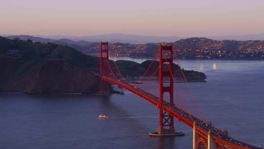 航拍旧金山金门大桥