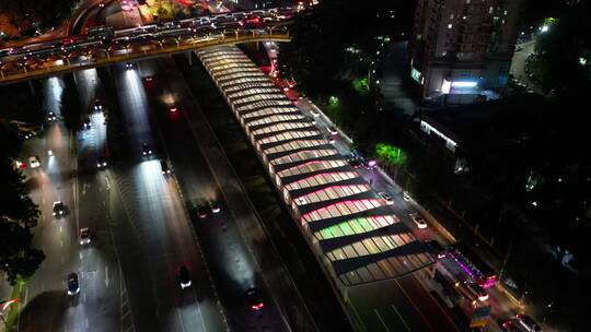 深圳桂庙路桂庙隧道夜景