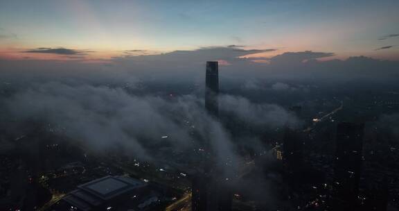 广东省东莞市云海航拍